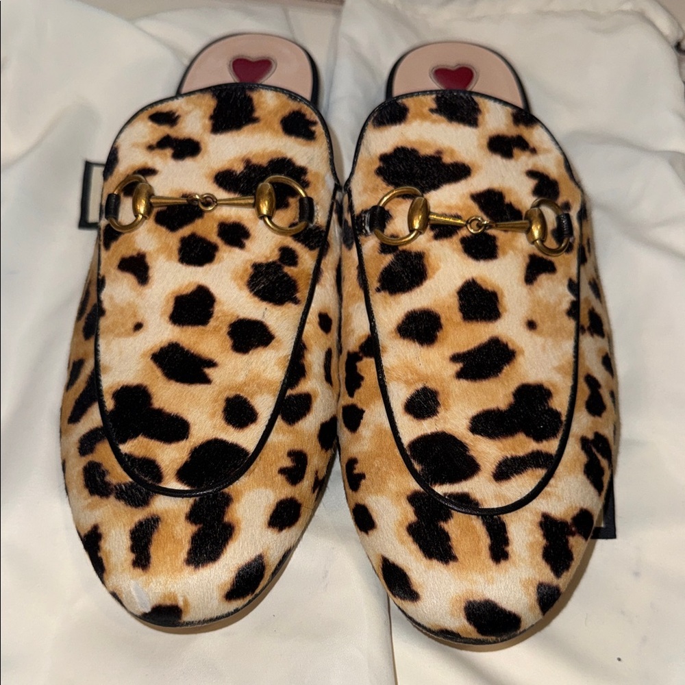 Gucci Princetown slippers Leopard Print